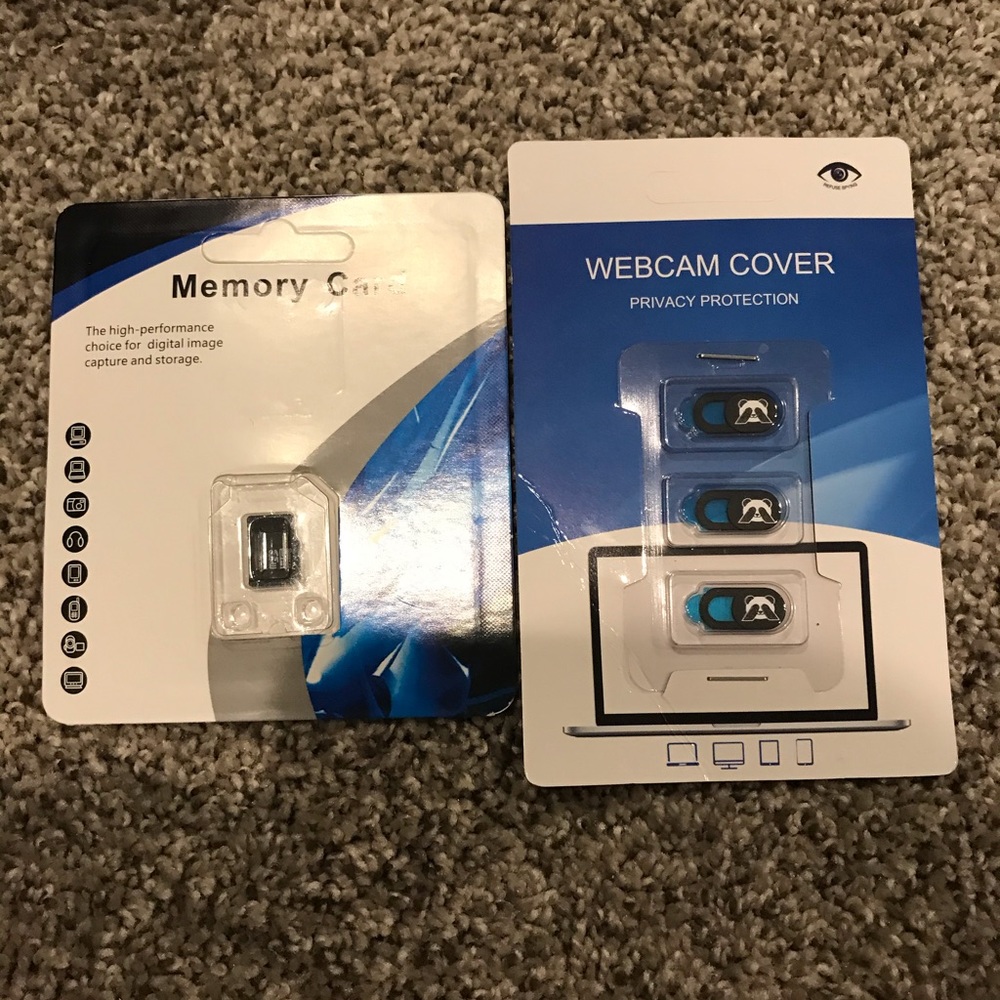Memory Card and Webcam Cover